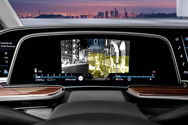 Funciones de visión nocturna y realidad aumentada en Cadillac Escalade 2022