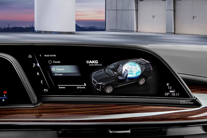 Pantalla táctil de infoentretenimiento derecha de 16.9 pulgadas en camioneta de lujo